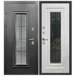 ДМ 11см Протерма 4D Стеклопакет Букле графит/Белая матовая